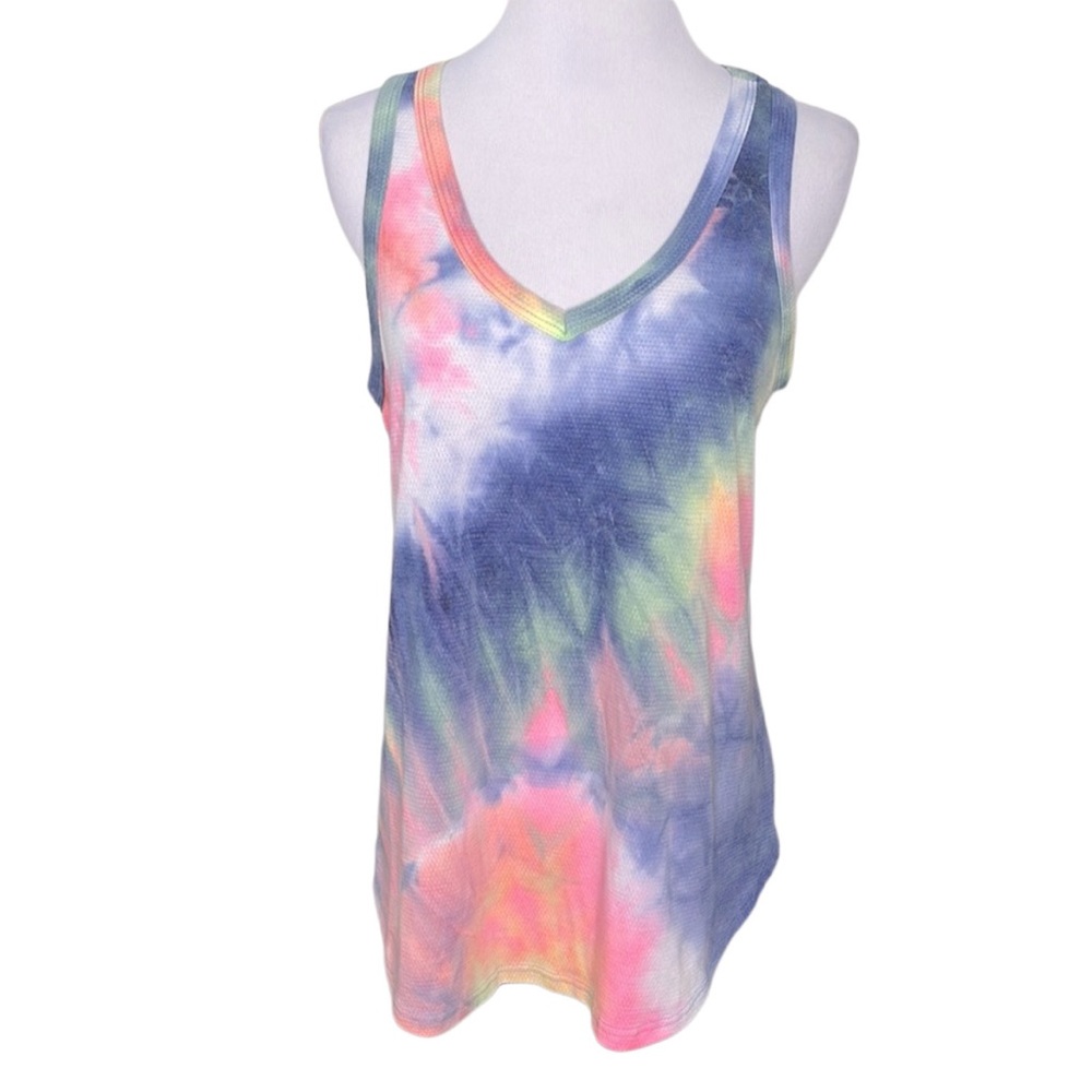 First Love Lovelyn Neon Tie Dye Sleeveless Tank Top